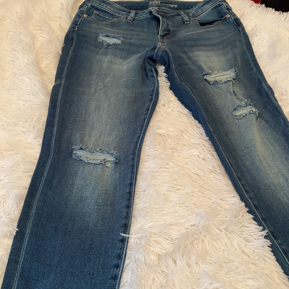Soho distressed jeans. Worn once with no flaws.